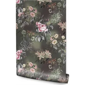 Fototapeta Tapeta do obýváku KVĚTINOVÝ Vzor Vintage 3D