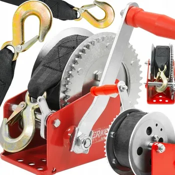 lanový naviják Ruční pásový naviják 850 KG, 10 m, Verke V87248