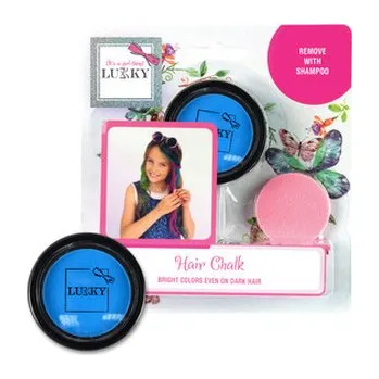 Karnevalový kostým Lukky křída na vlasy s aplikátorem, tmavě modrá