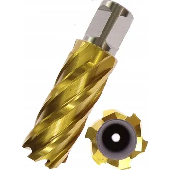 Vrták VRTÁK KORUNOVÝ FRÉZA TREPANAČNÍ 25mm DLOUHÝ PRODLOUŽENÝ 25x55mm HSS TIN