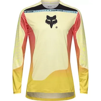 cyklistický dres Fox Flexair Elevated Future LS Jersey lemonade M