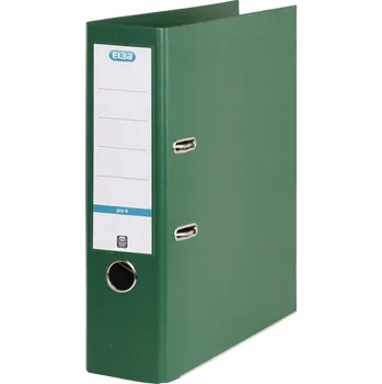 Šanon na dokumenty A4, 8 cm, s kroužkovou mechanikou, zelený ELBA