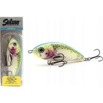 Umělá nástraha Wobler Salmo Fatso 10 cm 48 g Plovoucí FLASH TROUT