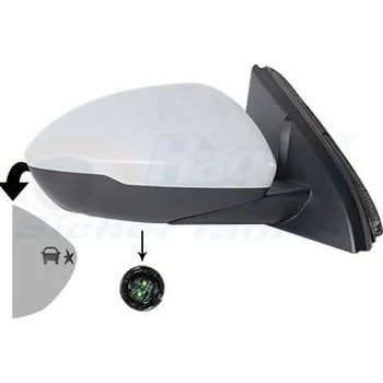 Auto zrcátko Vnější zpětné zrcátko VAN WEZEL 3854826