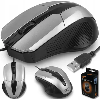 Myš Myš počítačová LTC, drátová, stříbrná #LXM204