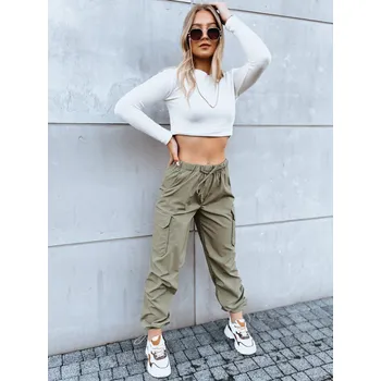 Dámské kalhoty Khaki cargo kalhoty ALBUS UY1685 Velikost: 40