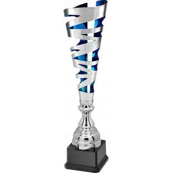 X661A Kovový pohár MULTICUT, stříbrno-modrá barva, výška H-480 mm