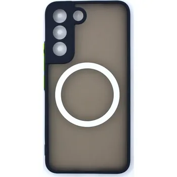 MagSafe silikonový kryt pro Samsung Galaxy S21 FE - Modrý