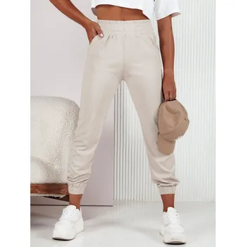 Dámské béžové tepláky FASHIONCORE UY2159 Velikost: XL/2XL