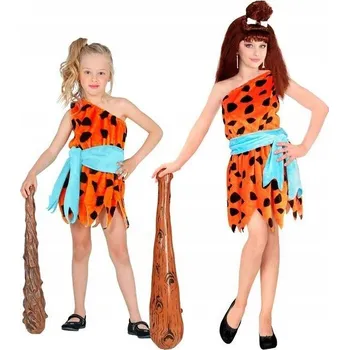 Karnevalový kostým KOSTÝM MALÁ DIVOŠKA WILLMA JASKYŇÁŘKA VELIKOST 140