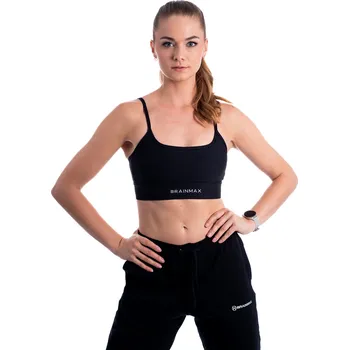 Podprsenka BrainMax dámská sportovní podprsenka, černá Velikost: S Pohodlná elastická sportovní podprsenka pro trénink