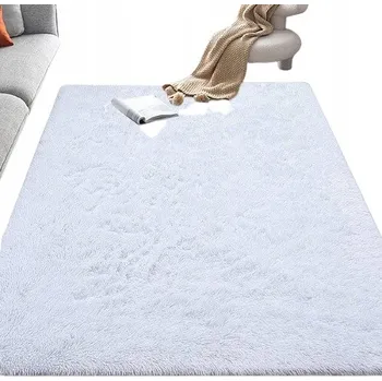 Koberec Plyšový Koberec Shaggy Huňatý do Obýváku Měkký 120x170 Obdélník Vzhled Kožešiny