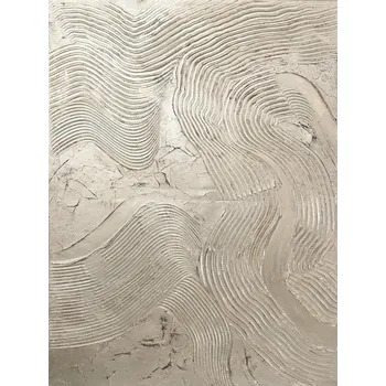 Obraz Ručně malovaný obraz 88x118 cm Metallic Silver – Malerifabrikken ID_1734976