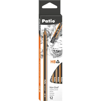 Patio Tužka s gumou PATIO VAN GRAF HB ,balení 12 ks 543640