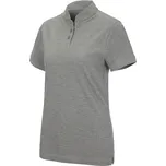Dámské polo tricko e.s. cotton Mandarin velikost M šedý melír Strauss