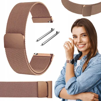 Řemínek na hodinky Řemínek pro Garmin Venu 2 Plus chytré hodinky růžovo-zlatý řemínek 20mm