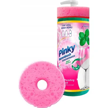 Mycí prostředek Koncentrovaný prostředek na mytí nádobí Máta 1L NanoWash PINKY