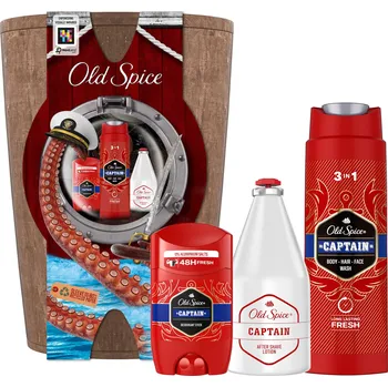 Kosmetická sada Kosmetická sada Old Spice Captain deodorant, gel, voda po holení