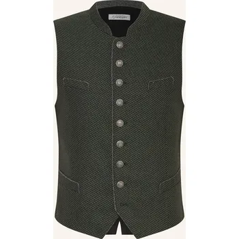 Grasegger Pánská Krojová Vesta Xeno, tmavě zelená / černá, 46