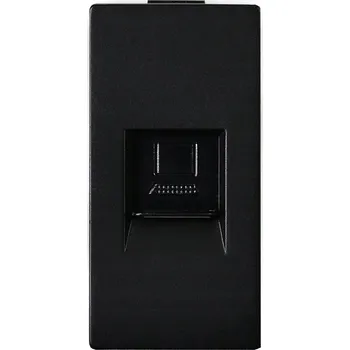 Elektrická zásuvka Internetová zásuvka nástěnná MIUUN černá