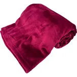 HOME ELEMENTS Mikroflanelová deka 150 x 200 cm, 220 GSM, Červená