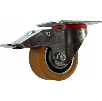 Pojezdové kolečko Otočná kolečka s brzdou pro vozík regálu fi 80, nosnost 150 kg