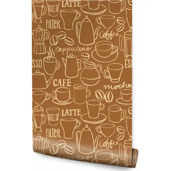 Fototapeta Tapeta do kuchyně KONVICE Džbánky Káva Šálky