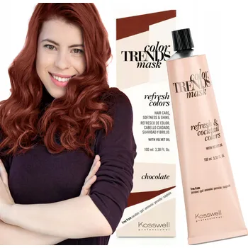 Vlasová regenerace ČOKOLÁDOVÁ maska pro oživení barvy vlasů, tónovací kondicionér ČOKOLÁDA