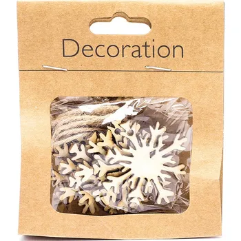 Velikonoční dekorace DECOLED Drobné vánoční dekorace, vločky, 4,5 cm, 8ks/bal.
