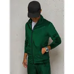 Tmavě zelená velurová mikina na zip BX5536 Velikost: M