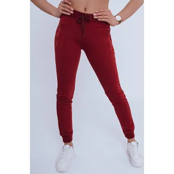 Bordó dámské tepláky se zipy UY0823 Velikost: M/L