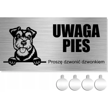 Plechová cedule NEREZOVÁ Cedule pozor pes - PROSÍM ZVOŇTE KNOUČ 10x20 Hliník