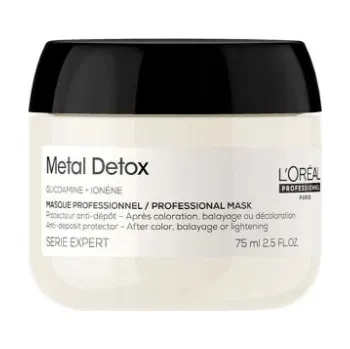 Vlasová regenerace L'Oréal Metal Detox, obnovující maska na vlasy, 75 ml