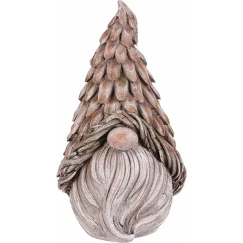 Zahradní dekorace Zahradní dekorace trpaslíkova hlava, šedá, 24 x 21 x 43 cm