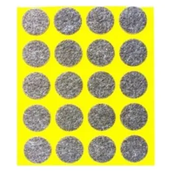 Podložka pod nábytek Filcové podložky šedé premium 5mm průměr 20mm 20 kusů