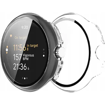Pouzdro na mobilní telefon Pouzdro se sklem na hodinky Bizon pro Google Pixel Watch 3 45 mm sklíčko, pouzdro