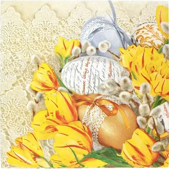 Papírový ubrousek Ubrousek, velikonoční vajíčka, 1 ks