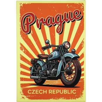 Dekorativní magnet GiftyCity GIFTY CITY Plechový magnet - 8x5,5 cm - Retro, Babeta