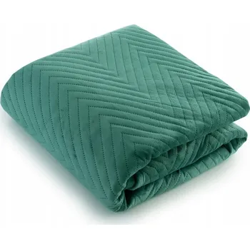 Prostěradlo Přehoz na postel Łóżkoholicy velur 220 cm x 240 cm zelený