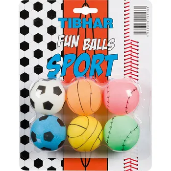 Pingpongový míček Míčky na stolní tenis Tibhar Fun Sport Balls 6 ks, vícebarevné OS