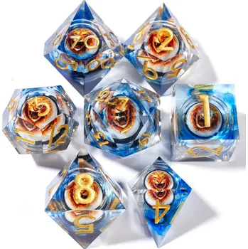 Příslušenství k deskovým hrám NEBREČ NEBO SADA 7 TEKUTÝCH KOSTEK RPG