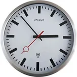 Unilux - Hodiny na stěnu Unilux Station stříbrné