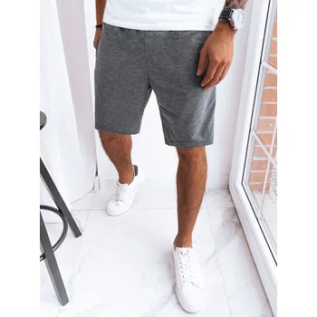 Pánské kraťasy Tmavě šedé teplákové šortky SX2276 Velikost: 2XL