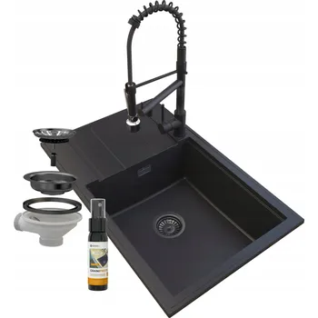 Granitový dřez Jednodřez granitový Granitan černý