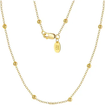 Řetízek Majya Stříbrný řetízek JAYDEN 50 cm | šířka 1 mm pozlacený Ag/; ≤2,77 g 11519