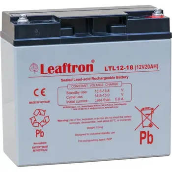 Trakční baterie Leaftron LTL12-18 (12V/18Ah) záložní, bezúdržbový, akumulátor