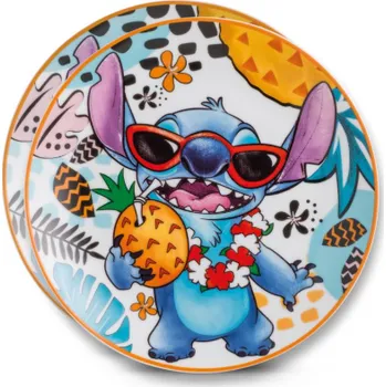 Talíř Lilo a Stitch Talíř Disney Stitch 2ks bílé 19cm