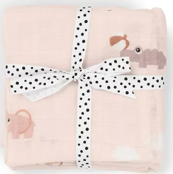 Přebalovací podložka DONE BY DEER mušelínové plenky Playground 2ks růžová