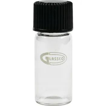 Sklenice Skleněná lahvička zkumavka s plochým dnem 5 ml, uzávěr 18x45 mm, borosilikátové sklo 3.3