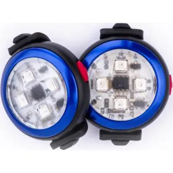 Obojek pro psa CURLI Luumi LED bezpečnostní světýlko dobíjecí na obojek BLUE